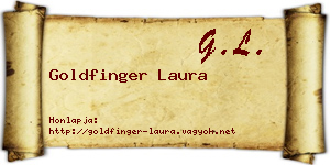 Goldfinger Laura névjegykártya